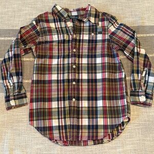 Polo by Ralph Lauren Boys Plaid Button Down Shirt size 10/12